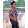 Blue print off shoulder